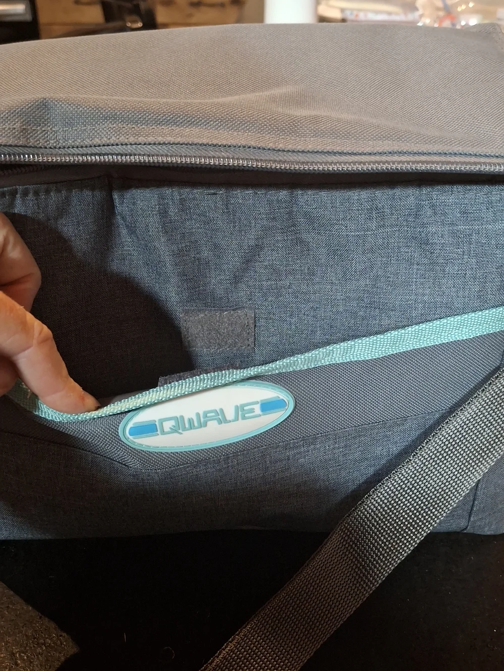 Cooler, QWave Cooler Bag with Aqua Accent - Portable Lunch Tote Or Beverage Cool